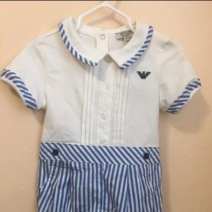 Armani baby unisex romper onsie 12 months